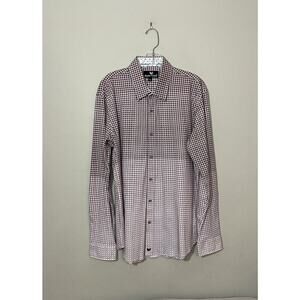 Buttercloth Men's Size XL Regular Fit Button Down Long Sleeve Ombré Shirt